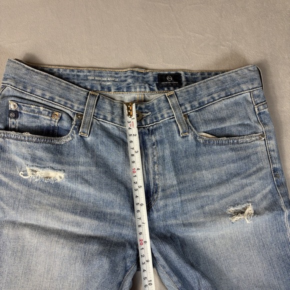 AG Adriano Goldschmied The Nolan Ankle Jeans 26R Relaxed Slim Ankle Distressed - Picture 8 of 12